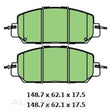 Ultra 4WD Ceramic Front Brake Pads DB3267CP - Protex | Universal Auto Spares