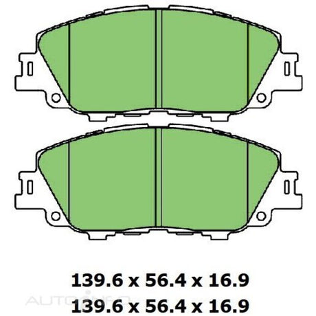 Ultra 4WD Ceramic Front Brake Pads DB3280CP - Protex | Universal Auto Spares