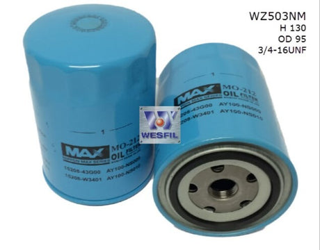 Oil Filter Z503 Fits Nissan WZ503NM - Wesfil | Universal Auto Spares