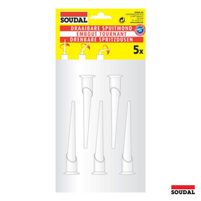 Swivelling Nozzle with Caps (5 Piece) 117773 - Soudal