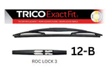 Rear Roc Lock 3 Blade 300MM (12") (EXRCR12) (Single) 12-B - Trico | Universal Auto Spares