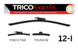 Rear Pinch Tab/Trunion Beam Blade 300MM (12") EXRZR12 (Single) 12-I - Trico | Universal Auto Spares