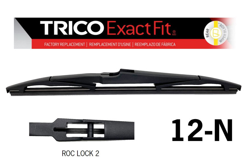 Rear Roc Lock 2 Blade 300MM (12") (EXRLR12) (Single) 12-N - Trico | Universal Auto Spares