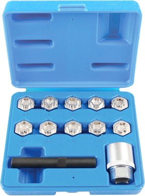 12 Piece Mercedes Locking Wheel Nut Socket Set - PKTool