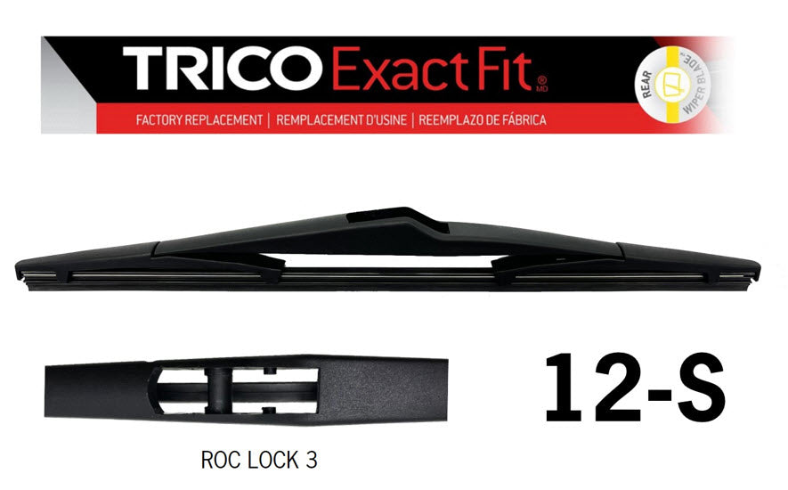 Exact Fit Rear Blade 12" (Single) (EXRYR12) 12-S - Trico | Universal Auto Spares