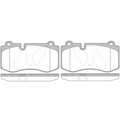 Brake Pad Set Disc Brake Front Axle 120200 - REMSA