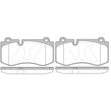Brake Pad Set Disc Brake Front Axle 120200 - REMSA