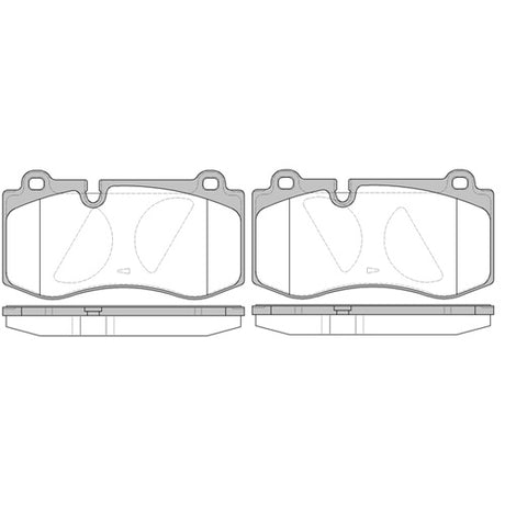 Brake Pad Set Disc Brake Front Axle 120200 - REMSA