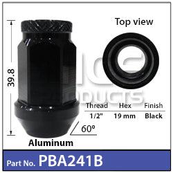 Race Nuts Open Ended PBA241B - Nice Products | Universal Auto Spares
