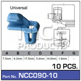 Door Clip Pkt 10 NCC090-10 - Nice Products | Universal Auto Spares