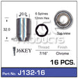 Chrome Nut pk16 J132-16 - Nice Products | Universal Auto Spares