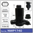 Washer Pump NWP1740 - Nice Products | Universal Auto Spares