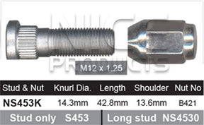 Stud & Nut NS453K - Nice Products | Universal Auto Spares