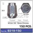 Chrome Nuts Pk150 B319-150 - Nice Products | Universal Auto Spares