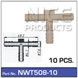 Hose Connection Pkt 10 NWT508-10 - Nice Products | Universal Auto Spares