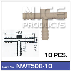 Hose Connection Pkt 10 NWT508-10 - Nice Products | Universal Auto Spares