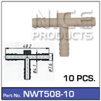 Hose Connection Pkt 10 NWT508-10 - Nice Products | Universal Auto Spares