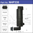 Headlamp Pump NHP335 - Nice Products | Universal Auto Spares