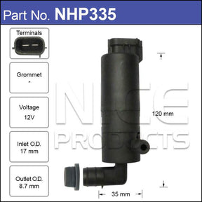 Headlamp Pump NHP335 - Nice Products | Universal Auto Spares