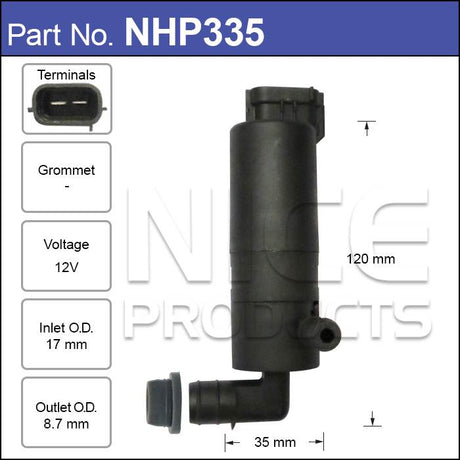 Headlamp Pump NHP335 - Nice Products | Universal Auto Spares