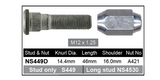 Stud & Nut NS449D - Nice Products | Universal Auto Spares