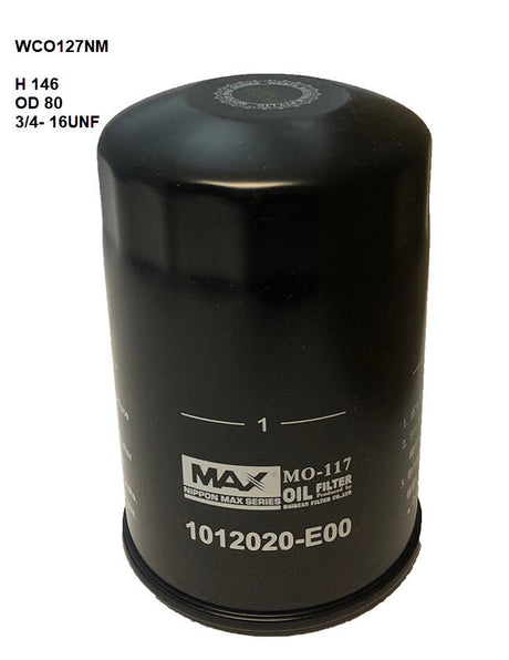 Oil Filter Fits Great Wall WCO127NM - Wesfil | Universal Auto Spares