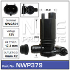 Washer Pump NWP379 - Nice Products | Universal Auto Spares
