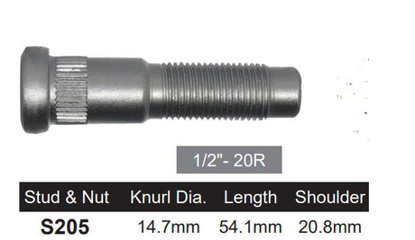 Wheel Stud S205 - Nice Products | Universal Auto Spares