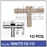 Hose Connection Pkt 10 NWT510-10 - Nice Products | Universal Auto Spares