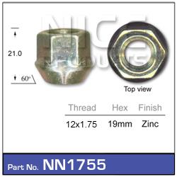 Wheel Nut Pk 100 NN1755-100 - Nice Products | Universal Auto Spares
