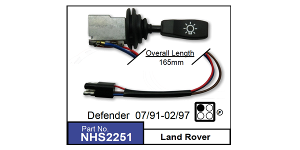 Head Lamp Switch NHS2251 - Nice Products | Universal Auto Spares