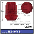 Red Nuts (pk5) B319R-5 - Nice Products | Universal Auto Spares