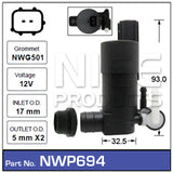 Washer Pump NWP694 - Nice Products | Universal Auto Spares