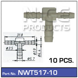 Hose Connection Pkt 10 NWT517-10 - Nice Products | Universal Auto Spares
