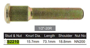 Wheel Stud S2210 - Nice Products | Universal Auto Spares