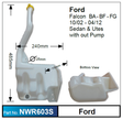 Washer Resevoir (NLA) NWR603S - Nice Products | Universal Auto Spares