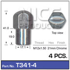Chrome Nuts T341-4 - Nice Products | Universal Auto Spares