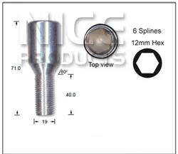 Chrome Nuts (20 + j6key) JR671-20 - Nice Products | Universal Auto Spares
