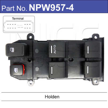 Power Window Switch NPW957-4 - Nice Products | Universal Auto Spares