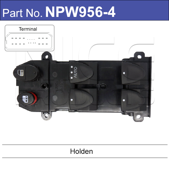 Power Window Switch NPW956-4 - Nice Products | Universal Auto Spares