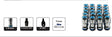 Premium BLUE Nuts (20) PJ445BL-20 - Nice Products | Universal Auto Spares