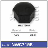 Wheel Nut Cover Black NWC719B - Nice Products | Universal Auto Spares
