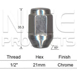 Wheel Nut Pkt 25 NN208-25 - Nice Products | Universal Auto Spares