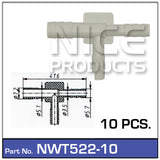 Hose Connection Pkt 10 NWT522-10 - Nice Products | Universal Auto Spares