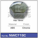 Wheel Nut Cover Chrome NWC719C - Nice Products | Universal Auto Spares