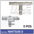 Hose Connection Pkt 3 NWT526-3 - Nice Products | Universal Auto Spares