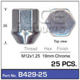 Chrome Nuts pk25 B429-25 - Nice Products | Universal Auto Spares