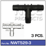 Hose Connection Pkt 3 NWT529-3 - Nice Products | Universal Auto Spares