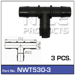 Hose Connection Pkt 3 NWT530-3 - Nice Products | Universal Auto Spares
