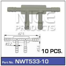 Hose Connection Pkt 10 NWT533-10 - Nice Products | Universal Auto Spares